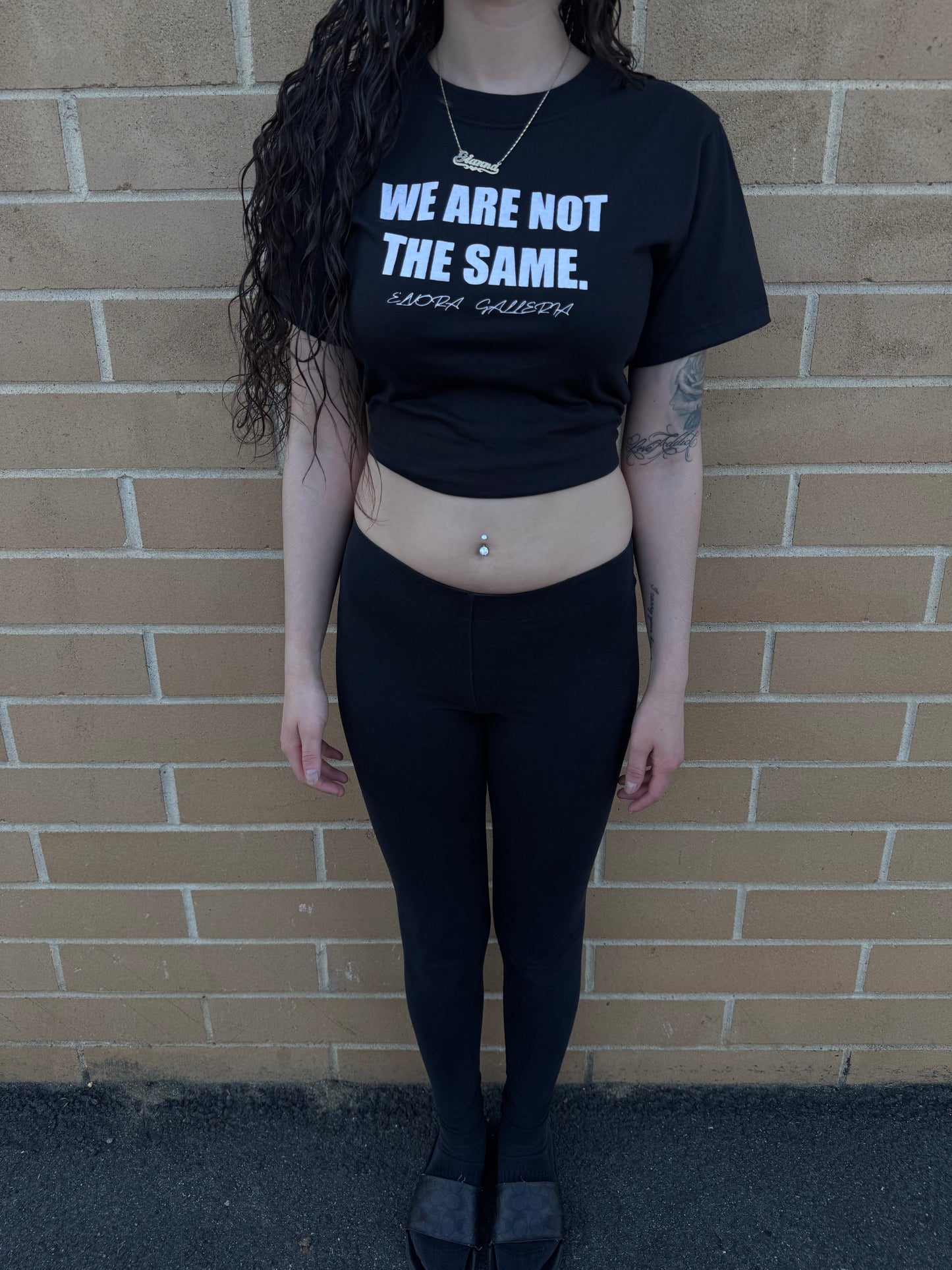 “WE ARE NOT THE SAME” WOMENS CROP TOPS